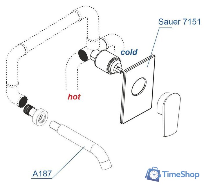 Комплект смесителей Wasserkraft A71573 - Изображение №2 — Интернет-магазин Time-Shop