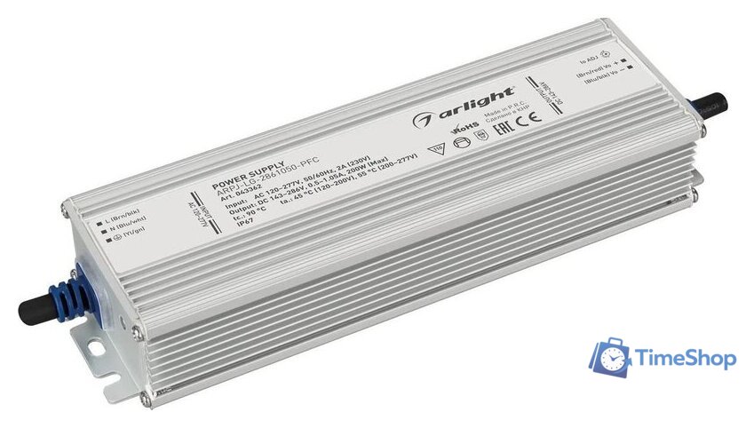 Блок питания Arlight ARPJ-LG-2861050-PFC (200W. 143-286V. 0.5-1.05A) 043362 - Изображение №1 — Интернет-магазин Time-Shop