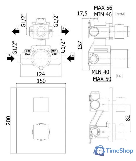 Смеситель Paffoni Elle LEQ518NO/M - Изображение №2 — Интернет-магазин Time-Shop