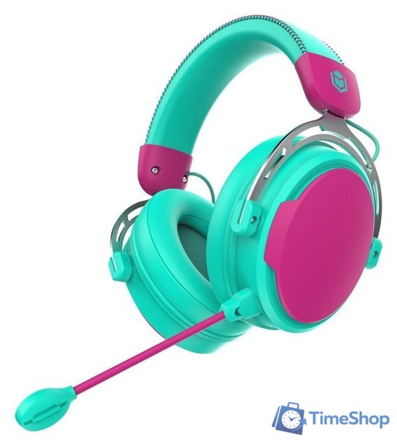 Наушники IO by Red Square Graphite 2 (бирюзовый/розовый) - Изображение №1 — Интернет-магазин Time-Shop