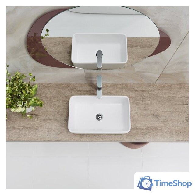 Умывальник Lauter 21674A + клапан 21190W + сифон 21635W (белый матовый) - Изображение №8 — Интернет-магазин Time-Shop