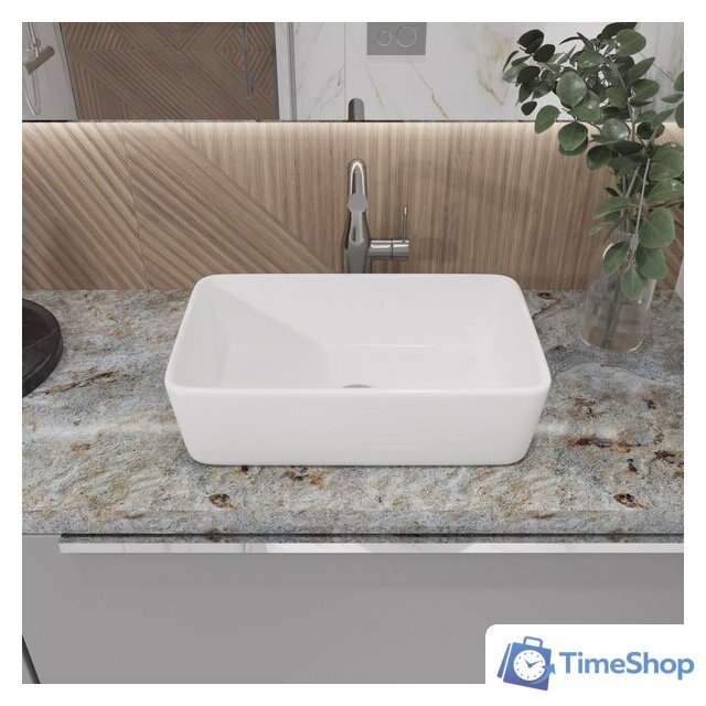 Умывальник Lauter 21674A + клапан 21190W + сифон 21635W (белый матовый) - Изображение №12 — Интернет-магазин Time-Shop