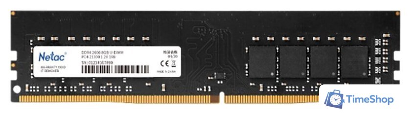 Оперативная память Netac Basic 16GB DDR4 PC4-25600 NTBSD4P32SP-16J - Изображение №1 — Интернет-магазин Time-Shop