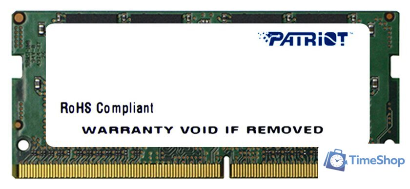 Оперативная память Patriot Signature Line 4GB DDR3 SODIMM PC3-12800 [PSD34G160081S] - Изображение №1 — Интернет-магазин Time-Shop