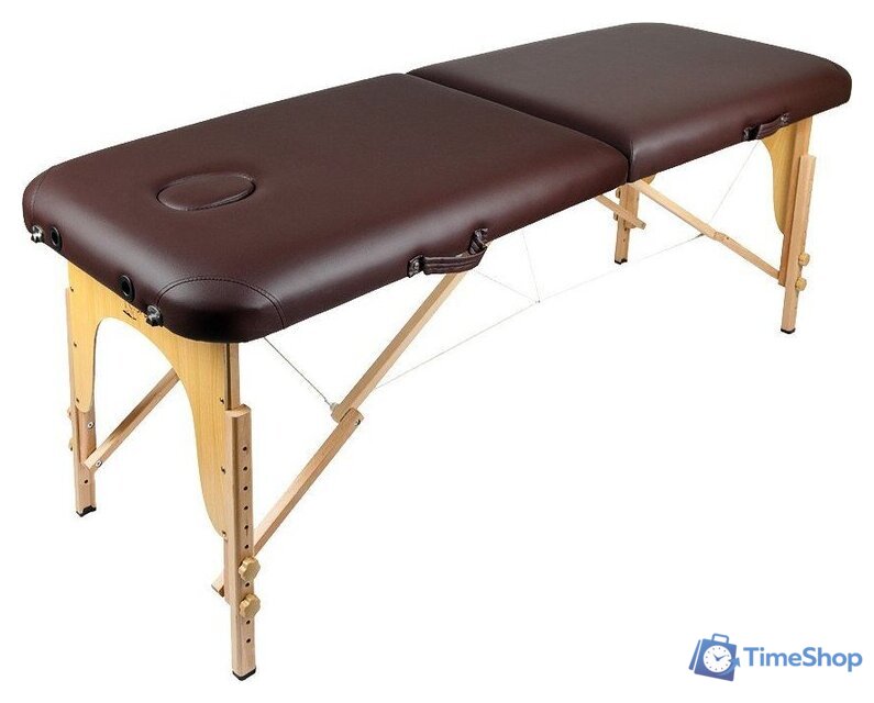 Массажный стол Atlas Sport складной 2-с деревянный 60 см (коричневый) - Изображение №1 — Интернет-магазин Time-Shop