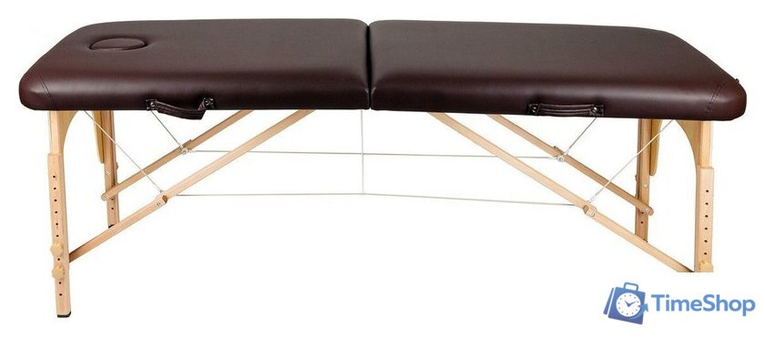 Массажный стол Atlas Sport складной 2-с деревянный 60 см (коричневый) - Изображение №2 — Интернет-магазин Time-Shop
