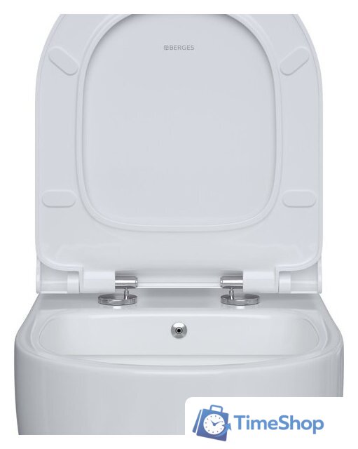 Унитаз подвесной Berges Wasserhaus Ego XL 54 с функцией биде, с сиденьем Slim SO - Изображение №2 — Интернет-магазин Time-Shop