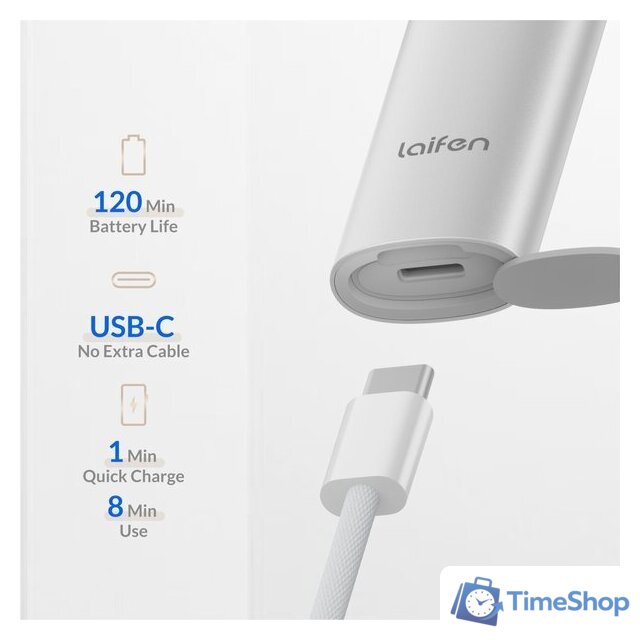 Электробритва Laifen T1 Pro (серебристый) - Изображение №6 — Интернет-магазин Time-Shop
