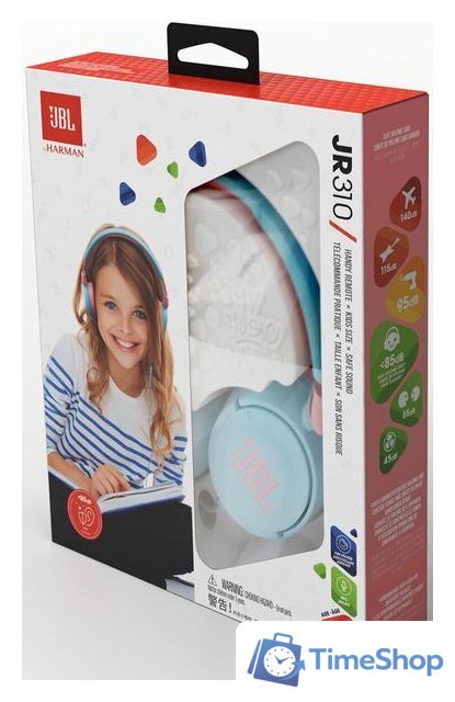 Наушники JBL JR310 (голубой/розовый) - Изображение №6 — Интернет-магазин Time-Shop