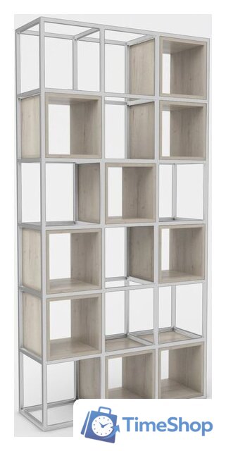Стеллаж Hype Mebel Грос 105x210 (белый/древесина белая) - Изображение №1 — Интернет-магазин Time-Shop