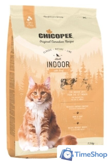 Сухой корм для кошек Chicopee CNL Indoor 15 кг - Изображение №1 — Интернет-магазин Time-Shop