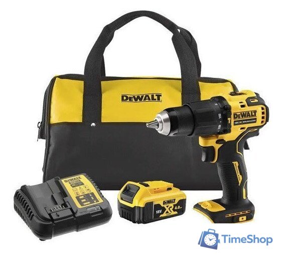 Ударная дрель-шуруповерт DeWalt DCD709M1 (с 1-им АКБ, сумка) - Изображение №1 — Интернет-магазин Time-Shop