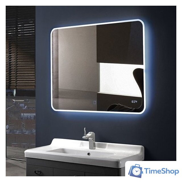  Алмаз-Люкс Зеркало с подсветкой и часами ЗП-65 80х60 - Изображение №6 — Интернет-магазин Time-Shop