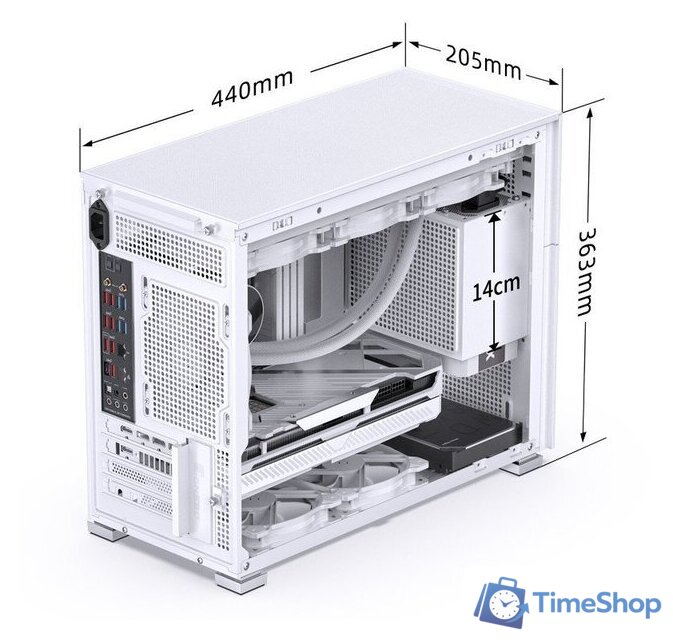 Корпус Jonsbo D31 Mesh Screen (белый) - Изображение №9 — Интернет-магазин Time-Shop