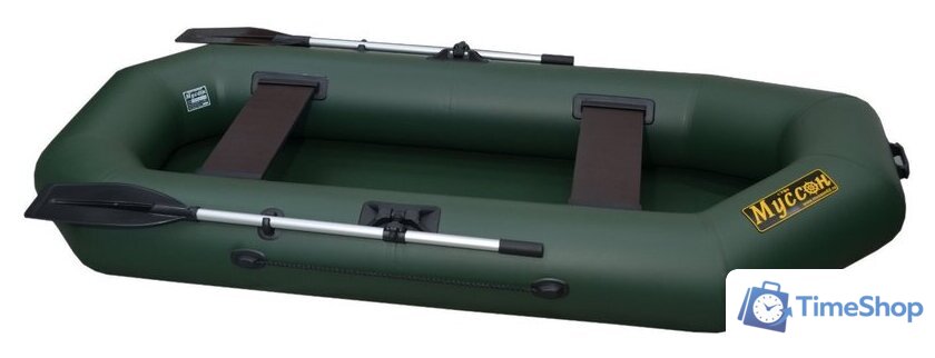 Гребная лодка Муссон S-262 (зеленый) - Изображение №3 — Интернет-магазин Time-Shop