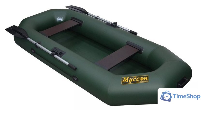 Гребная лодка Муссон S-262 (зеленый) - Изображение №4 — Интернет-магазин Time-Shop