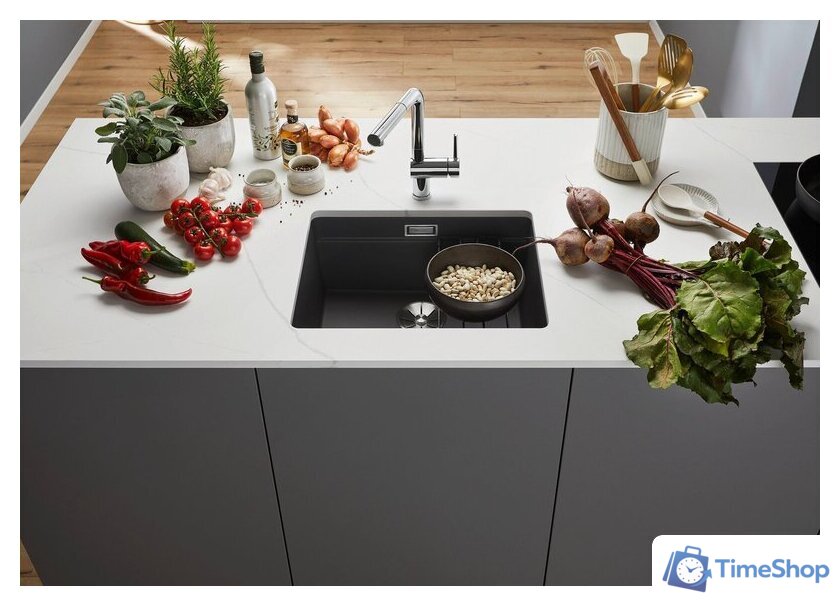 Кухонная мойка Blanco Etagon 500-U 527075 (мягкий белый) - Изображение №4 — Интернет-магазин Time-Shop