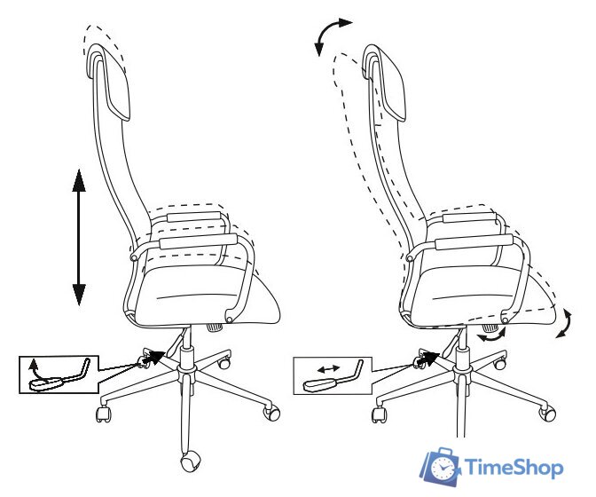 Офисное кресло Бюрократ KB-9N/ECO/OR-12 (бежевый) - Изображение №6 — Интернет-магазин Time-Shop