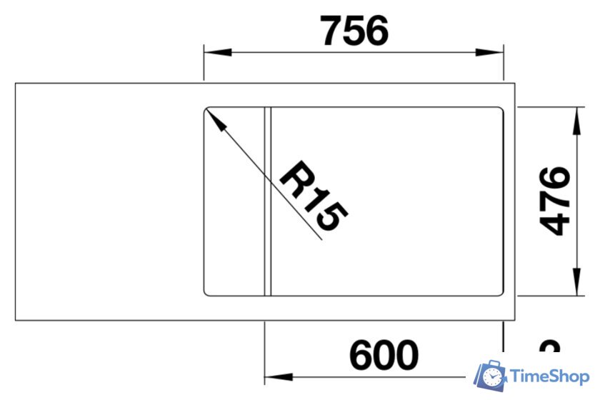 Кухонная мойка Blanco Lantos XL 6 S-IF Compact 523140 - Изображение №3 — Интернет-магазин Time-Shop