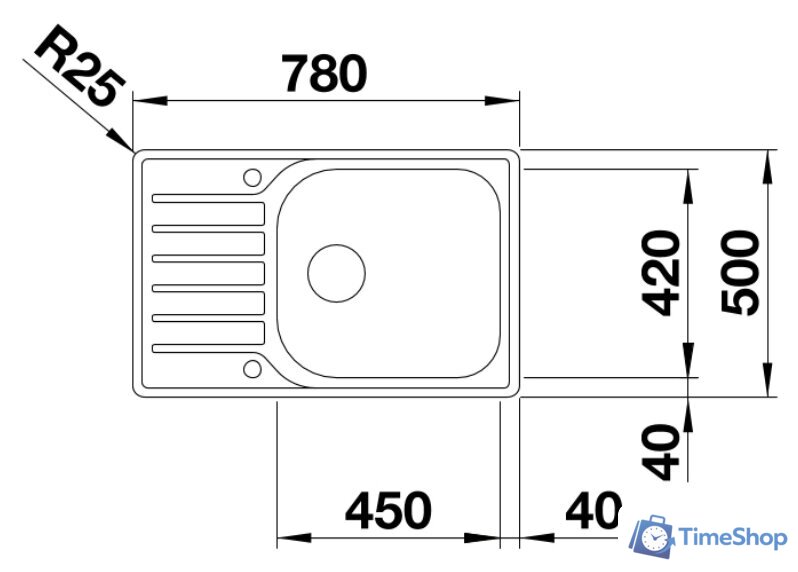 Кухонная мойка Blanco Lantos XL 6 S-IF Compact 523140 - Изображение №2 — Интернет-магазин Time-Shop