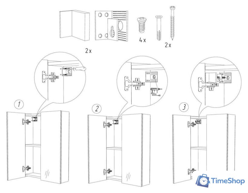  Айсберг Шкаф с зеркалом Мечта 70 - Изображение №7 — Интернет-магазин Time-Shop