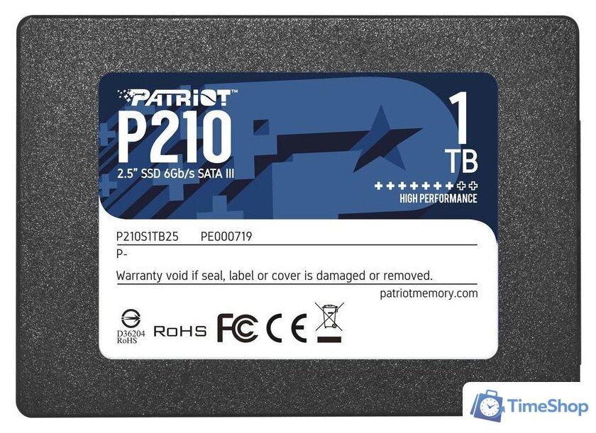 SSD Patriot P210 1TB P210S1TB25 - Изображение №1 — Интернет-магазин Time-Shop