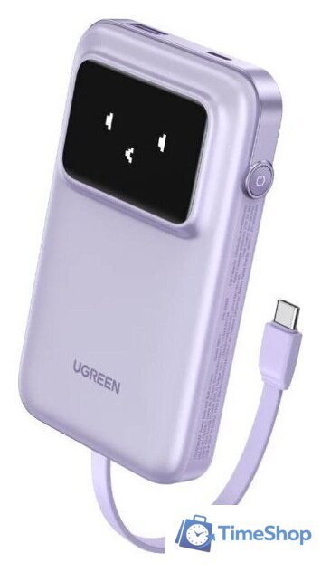 Внешний аккумулятор Ugreen PB511 10000mAh (сиреневый) - Изображение №2 — Интернет-магазин Time-Shop