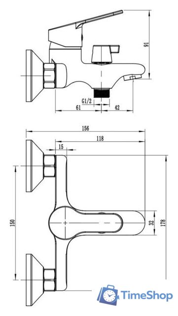 Смеситель Wellerein Aura 21AR54 - Изображение №7 — Интернет-магазин Time-Shop