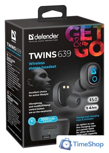 Наушники Defender Twins 639 - Изображение №7 — Интернет-магазин Time-Shop