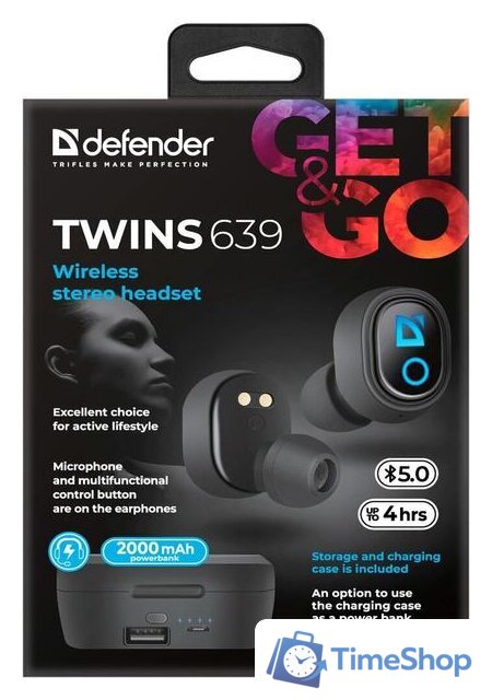 Наушники Defender Twins 639 - Изображение №6 — Интернет-магазин Time-Shop