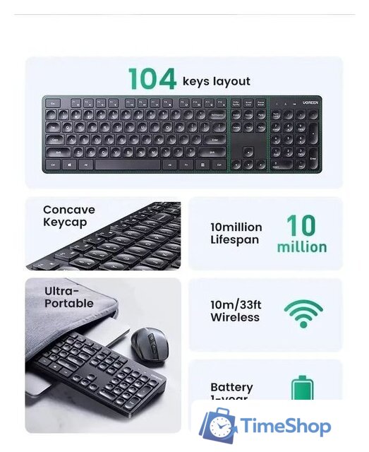 Клавиатура Ugreen KU004 - Изображение №7 — Интернет-магазин Time-Shop