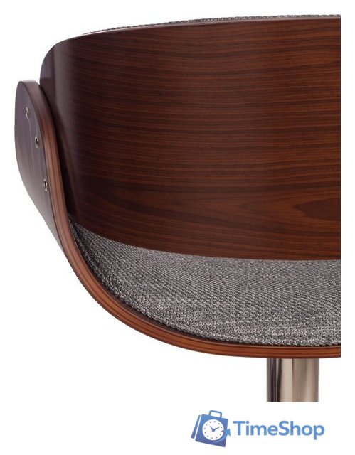 Стул TetChair Lando (серый/орех/хром) - Изображение №10 — Интернет-магазин Time-Shop
