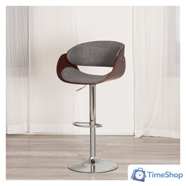 Стул TetChair Lando (серый/орех/хром) - Изображение №13 — Интернет-магазин Time-Shop