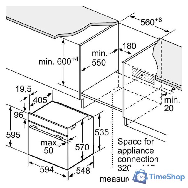 Электрический духовой шкаф Bosch Serie 4 HJA737BR0 - Изображение №8 — Интернет-магазин Time-Shop