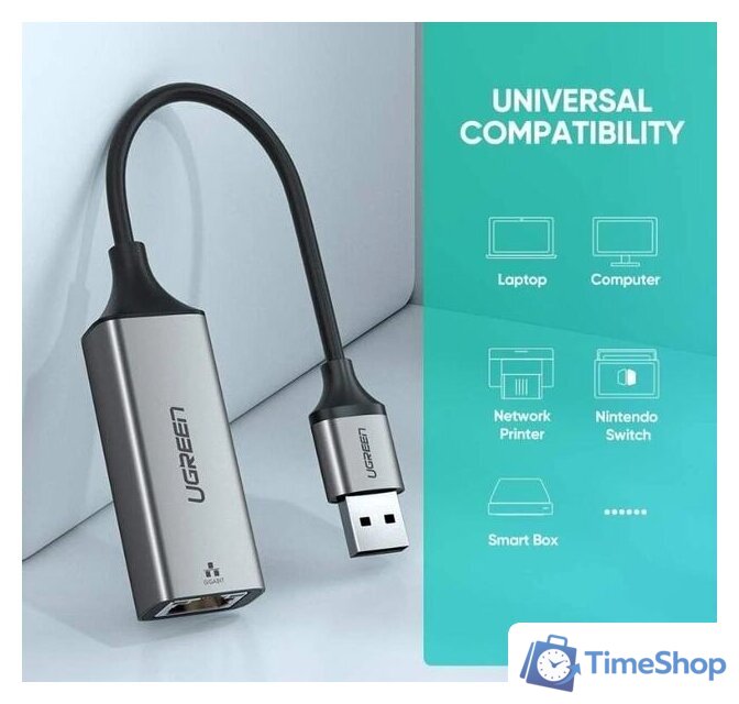 Сетевой адаптер Ugreen CM209 50922 - Изображение №4 — Интернет-магазин Time-Shop