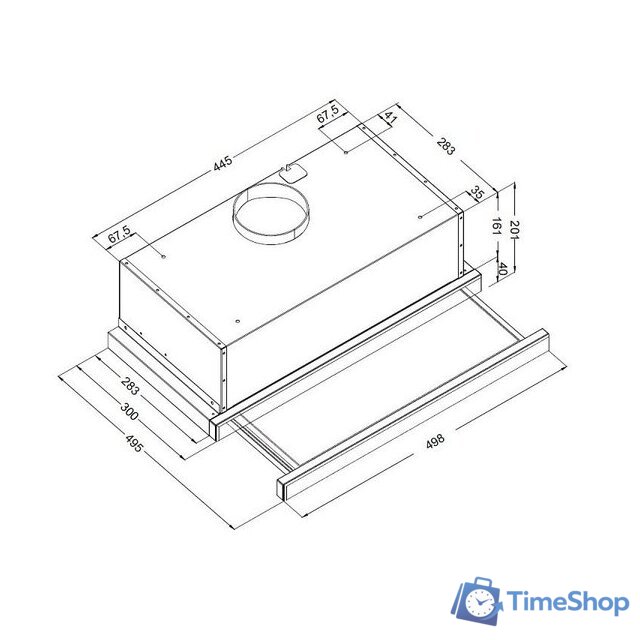 Кухонная вытяжка Korting KHP 5512 GW - Изображение №2 — Интернет-магазин Time-Shop