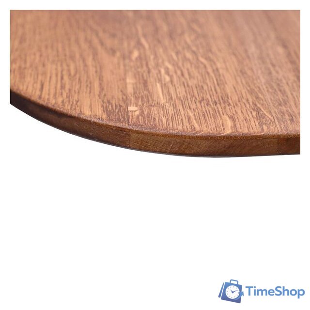 Кухонный стол ОКА Вейв 120-160x80x75 (дуб мореный/черный) - Изображение №6 — Интернет-магазин Time-Shop