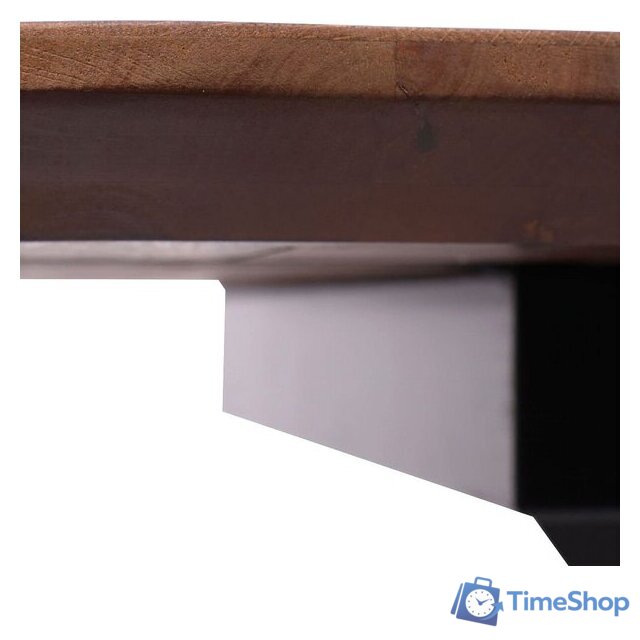 Кухонный стол ОКА Вейв 120-160x80x75 (дуб мореный/черный) - Изображение №5 — Интернет-магазин Time-Shop