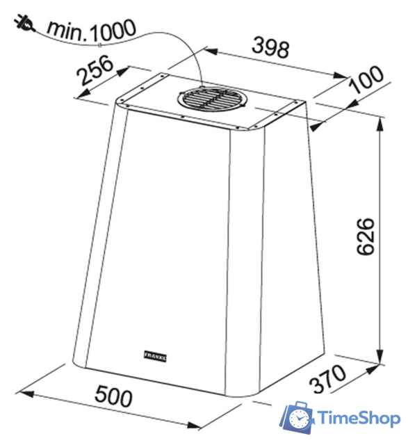 Кухонная вытяжка Franke Smart Deco FSMD 508 WH 335.0528.005 - Изображение №2 — Интернет-магазин Time-Shop