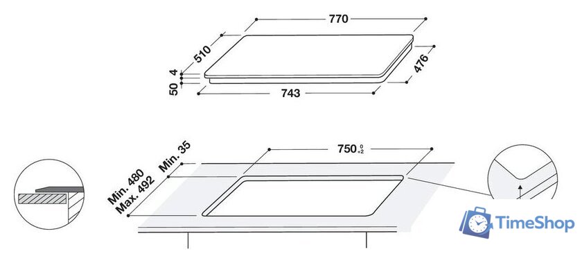 Варочная панель Whirlpool WL S3377 BF - Изображение №13 — Интернет-магазин Time-Shop