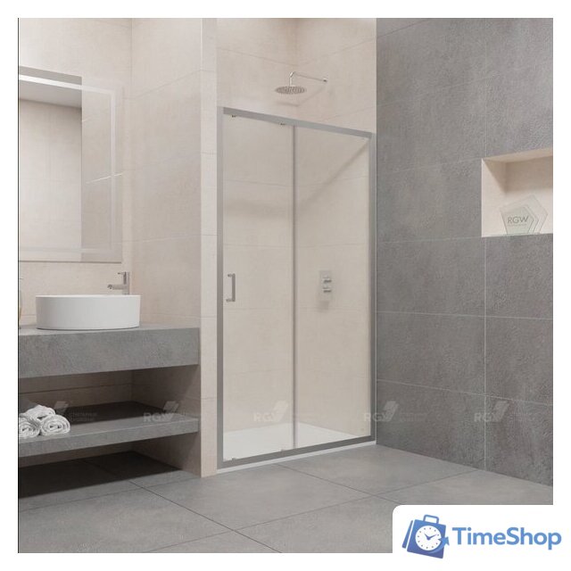 Душевая дверь RGW PA-14 41081413-11 130 (хром/прозрачное стекло) - Изображение №1 — Интернет-магазин Time-Shop
