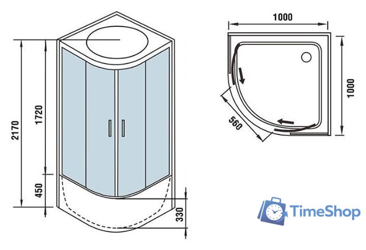 Душевая кабина WeltWasser WW500 Halle 1004 - Изображение №21 — Интернет-магазин Time-Shop