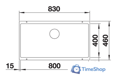 Кухонная мойка Blanco Subline 800-U (антрацит) - Изображение №4 — Интернет-магазин Time-Shop
