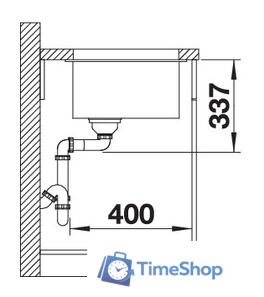 Кухонная мойка Blanco Subline 800-U (антрацит) - Изображение №3 — Интернет-магазин Time-Shop