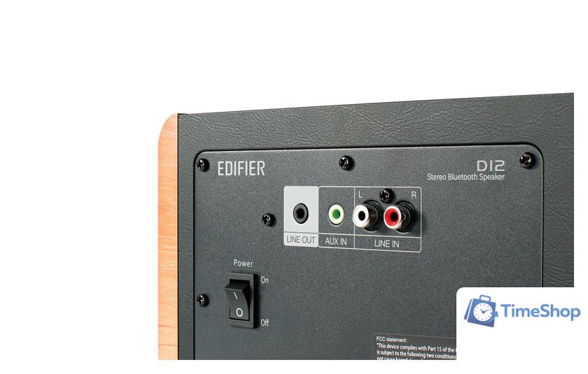 Беспроводная колонка Edifier D12 (коричневый) - Изображение №5 — Интернет-магазин Time-Shop