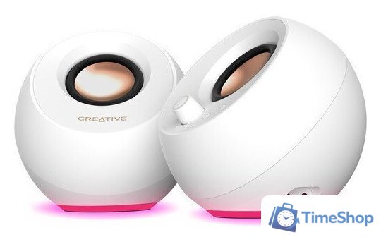 Акустика Creative Pebble Pro (белый) - Изображение №3 — Интернет-магазин Time-Shop