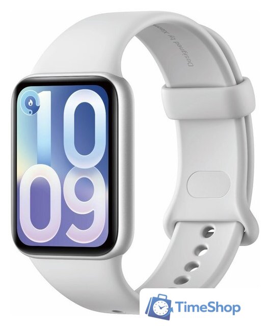 Фитнес-браслет Xiaomi Smart Band 10 Pro M2552B1 (серебристый, со светло-серым силиконовым ремешком, международная версия) - Изображение №1 — Интернет-магазин Time-Shop