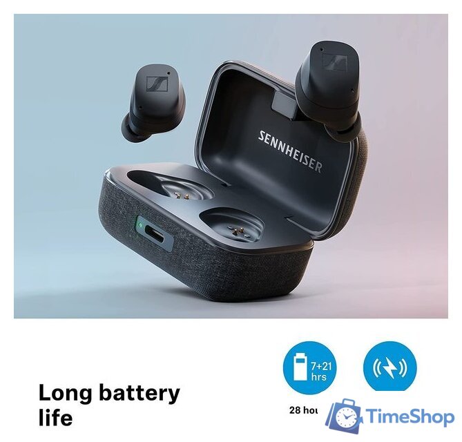 Наушники Sennheiser Momentum True Wireless 3 (черный) - Изображение №4 — Интернет-магазин Time-Shop
