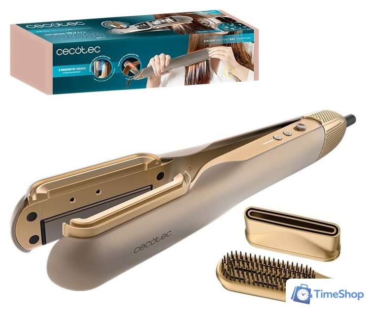 Выпрямитель Cecotec AirLisse 2 в 1 ForceDry Champagne 111302 - Изображение №1 — Интернет-магазин Time-Shop