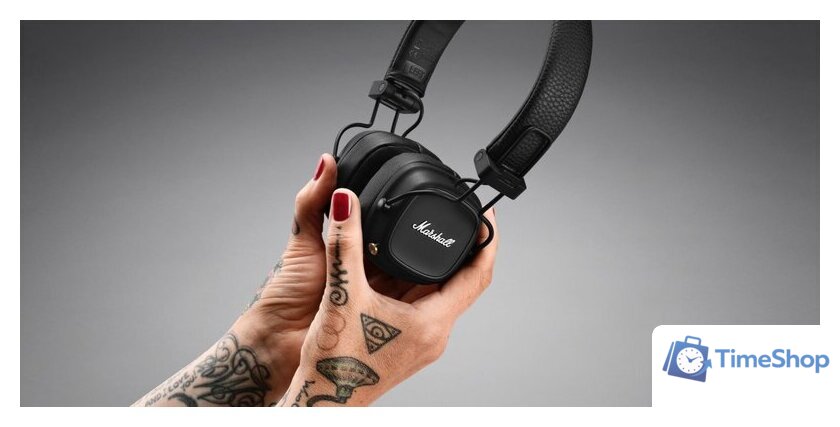 Наушники Marshall Major IV (черный) - Изображение №8 — Интернет-магазин Time-Shop